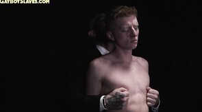 Ginger sub twink rimmed and fucked by DILFs hard cock
