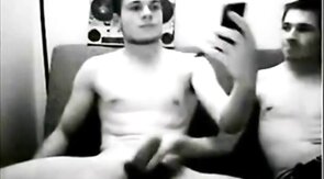 friends cumming together on cam