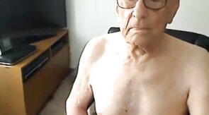 grand pa in white panties