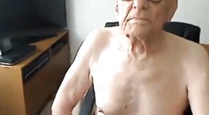 grand pa in white panties