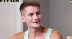 Skinny 21yo stepbrother barebacked by jock till cumshot