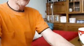 grandpa jerk off his cock