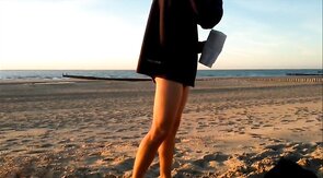 Naked at the beach
