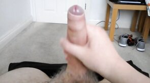 foreskin wank and cum