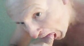 Daddy takes a stroll and blows the cameraman