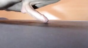 Pushups humping cum closeup
