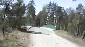 Jacking and cumming on a bridge over the highway