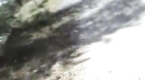 Jacking and cumming on a bridge over the highway