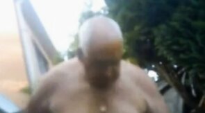 grandpa in the yard