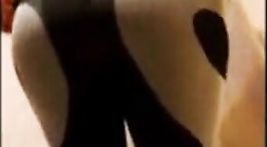 cute sissy in leggings with a bulge