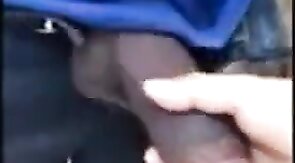 Playing with big black cock