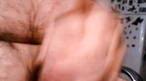 hot argentinian grandpa wanking and cumming