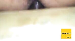 A cumdump  for straight dick at a Gloryhole