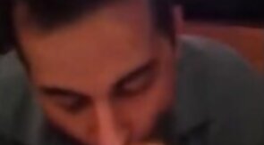 Arab Slave Swallows Verbal White Master Cum