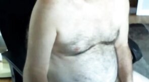 handsome hairy dad jerking off