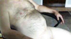 handsome hairy dad jerking off