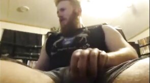 Big Dick Ginger Shoots Out A Massive Load