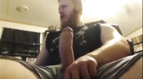 Big Dick Ginger Shoots Out A Massive Load