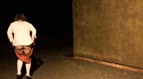 sissy schoolgirl cathy goes outside