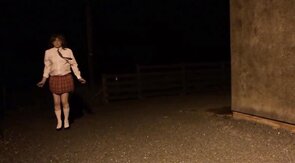 sissy schoolgirl cathy goes outside