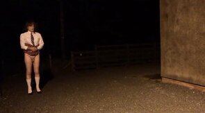 sissy schoolgirl cathy goes outside