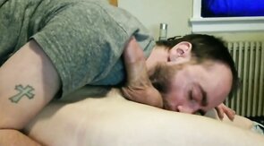 Super Bowl Sucking Twink Boyfriend's Cock