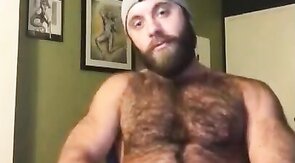 Hairy Lumberjack Shows Off his Cock ( No Cum )