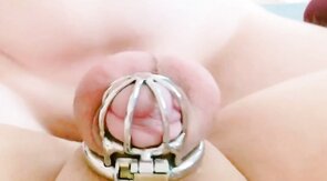 Sissygasm - cuming in chastity