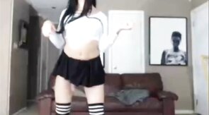 Crossdresser on cam big cock hot