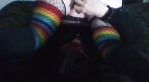 shemale big balls nely big ass tranny self facial