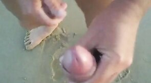 Daddy takes a stroll and blows the cameraman