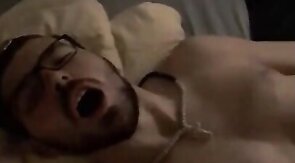 Serbian Boy plays with his black dildo!