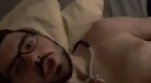 Serbian Boy plays with his black dildo!