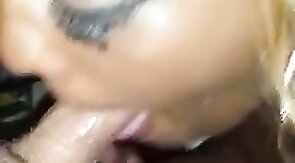 Pretty Black Tranny Suck Hard White Dick