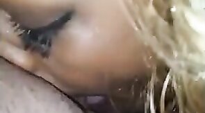Pretty Black Tranny Suck Hard White Dick