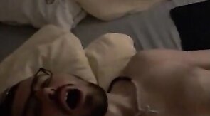 Serbian Boy plays with his black dildo!