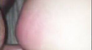 Daddy dick stretching tiny buttonhole to breaking