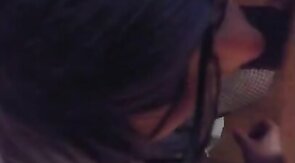 BBC cums in mouth of white sissy fag