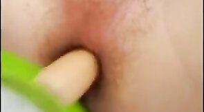 Fuccboi1999 - hardcore wooden dildo fuck and stretch