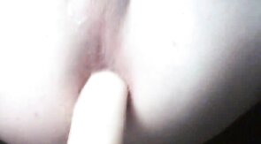 Twink using Cum as lube