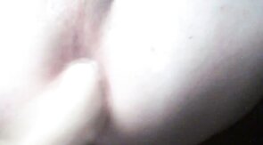 Twink using Cum as lube