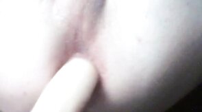 Twink using Cum as lube