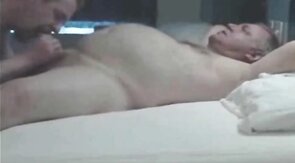 Grandpa Bill and I play in a motel room