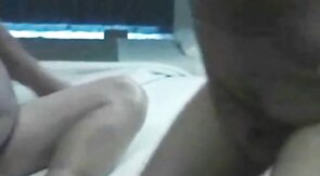 Grandpa Bill and I play in a motel room