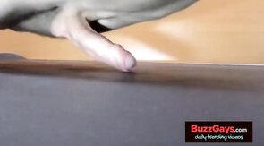 Pushups humping cum closeup