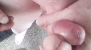 My buddy wanking our cocks together