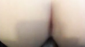 Sissy big black dildo fucked