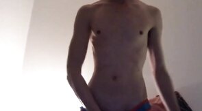 Danish Boy - Blond skinny twink cumming after edging