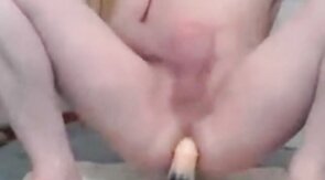 White Sexy Boy  and His Dildo