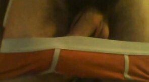 Hairy Danish Twink Strokes His Big Cock